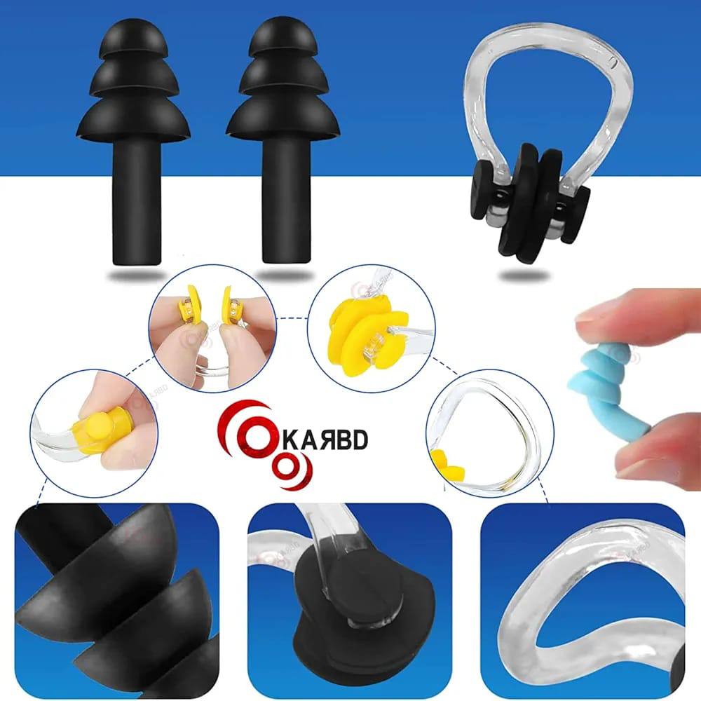 nose and sea ear plugs