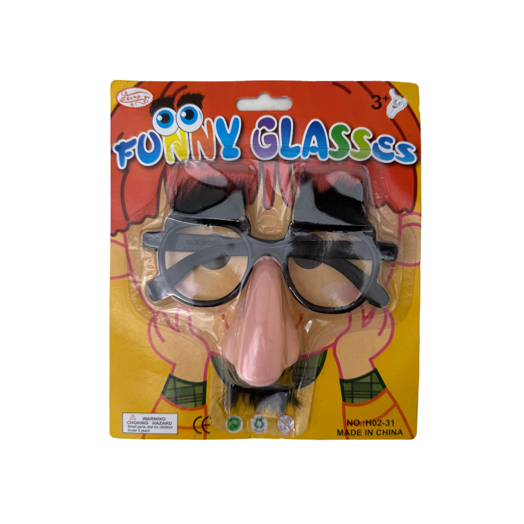 Funny glasses with moustache