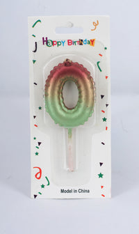 Number 0 Candle