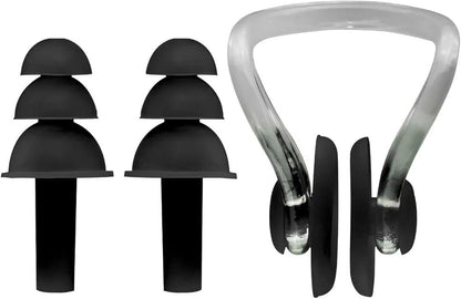 nose and sea ear plugs