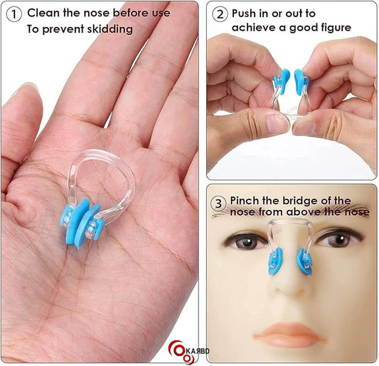 nose and sea ear plugs