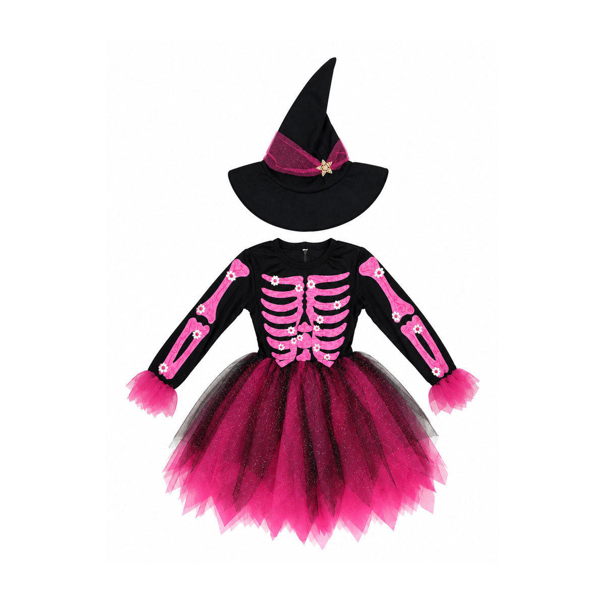 Fuchsia Skeleton Dress
