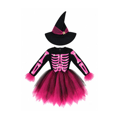 Fuchsia Skeleton Dress